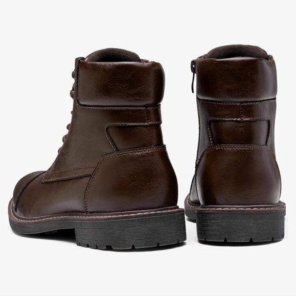 Jousen Milan Brand New Mens Boots Leahter Retro Dark Brown - Picture 5 of 11